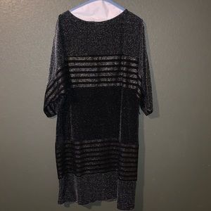 Sparkly black and silver dress